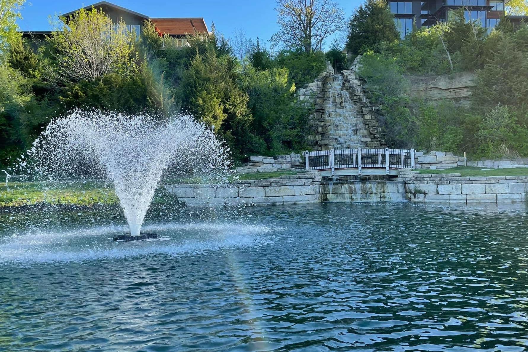 Riverside Waterfall