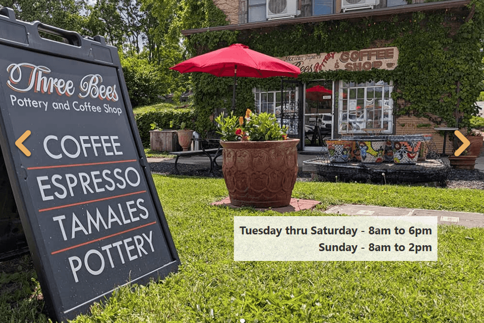 Three Bees Pottery and Coffee Shop